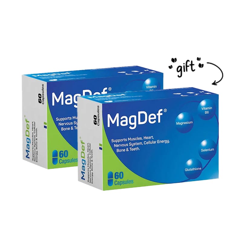 MagDef Magnesium Supplement – Buy 1 Get 1 FREE | 2 × 60 Capsules